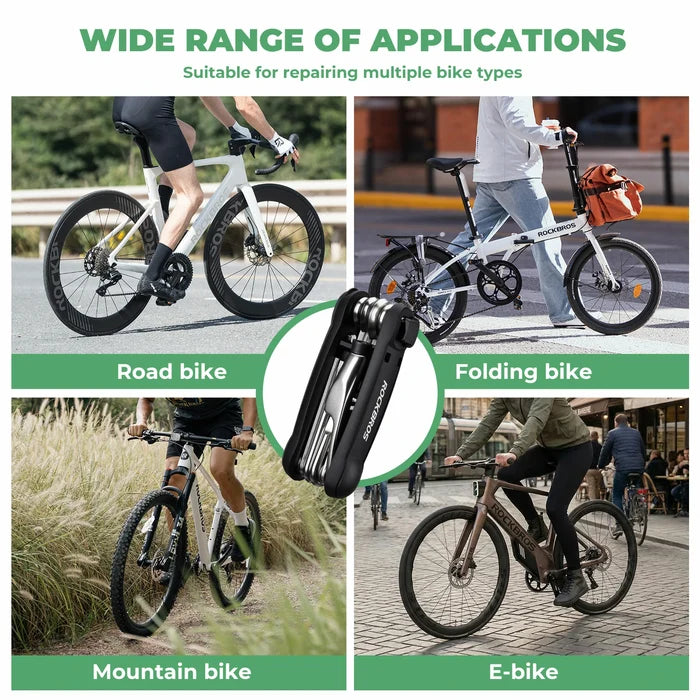 ROCKBROS 12-in-1 Bike Multi Tool Portable Repair kit
