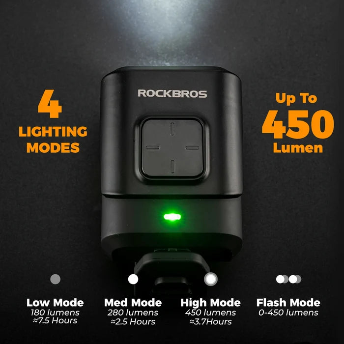 Electric Bicycle Headlight with Horn