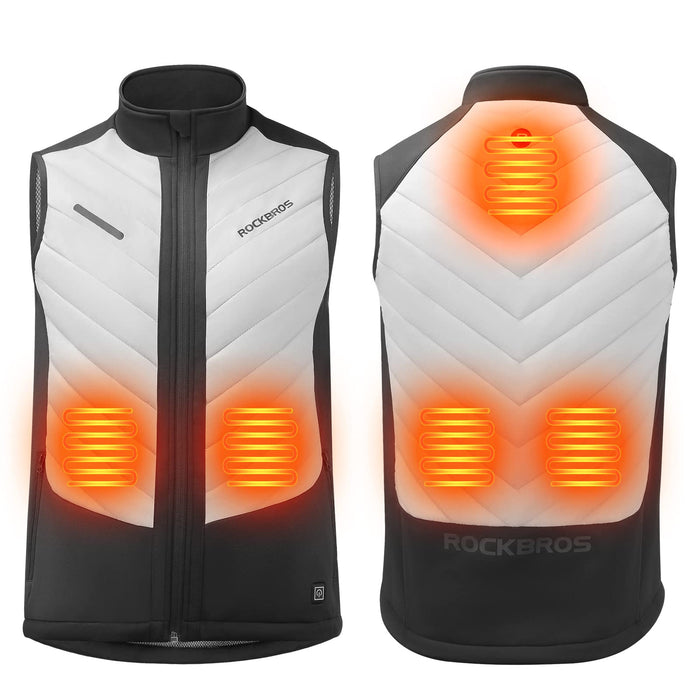 ROCKBROS USB Electric Heated Vest 3-Temperature Levels Washable Winter Vest - ROCKBROS-UK