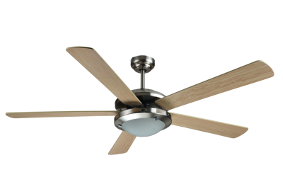 Abanico Daiwa Dwcfdec2102sl Helios 52" Brushed Nickel Lampara