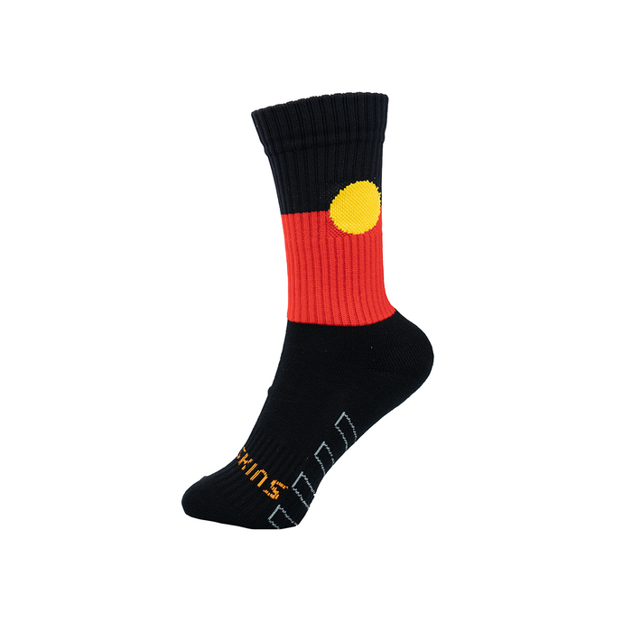 Aboriginal Flag Socks