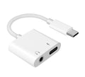Adaptador USB-C Con Carga Rápida y Audio 3.5mm