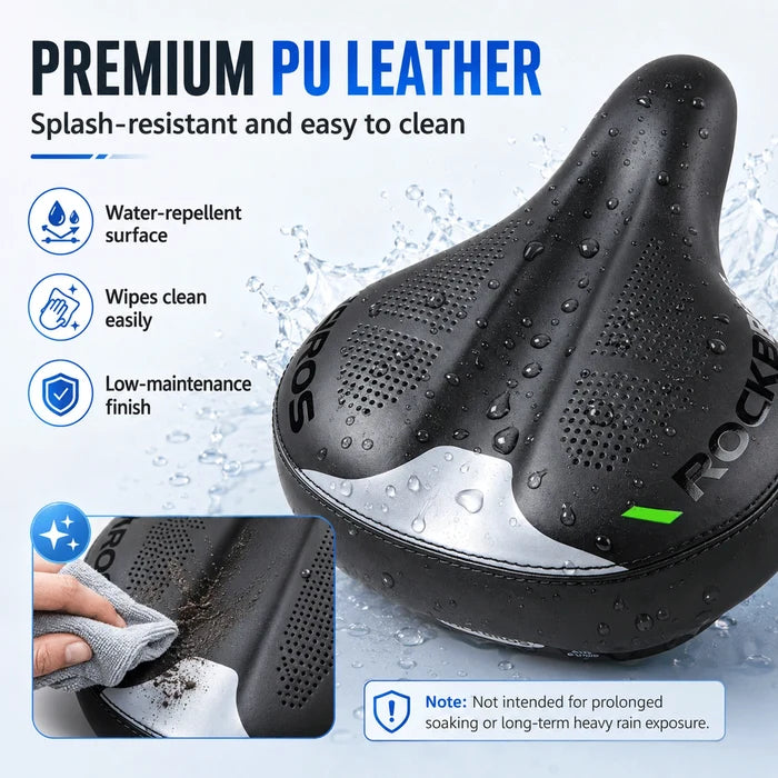 ROCKBROS ergonomic bike saddle adjustable air chamber comfort seat