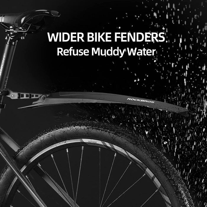 ROCKBROS Adjustable MTB Bicycle Fender Set Front Rear Fender - ROCKBROS-UK