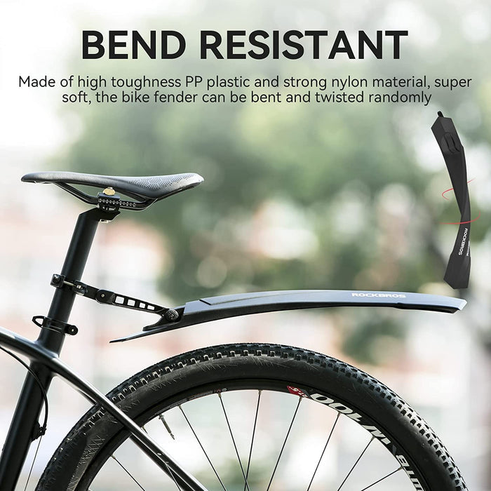 ROCKBROS Adjustable MTB Bicycle Fender Set Front Rear Fender - ROCKBROS-UK