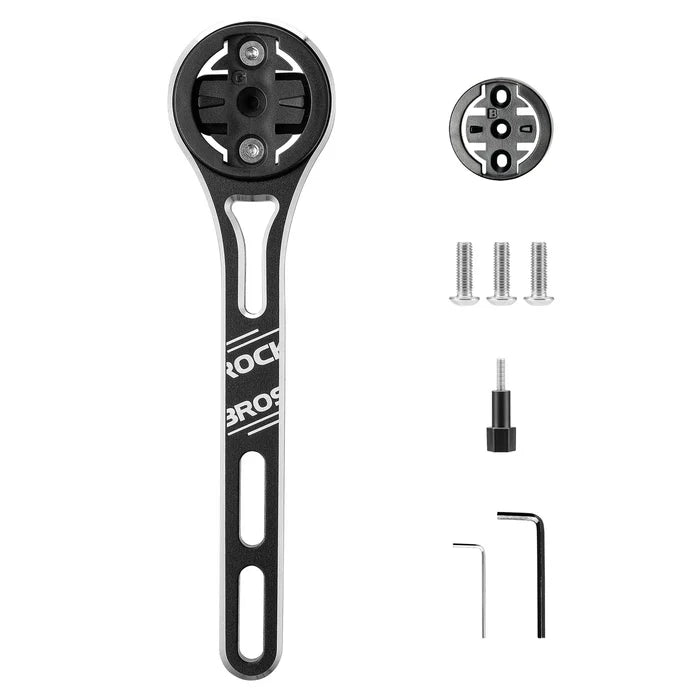 ROCKBROS aero bike computer mount aluminum out front
#Pattern_Small Logo