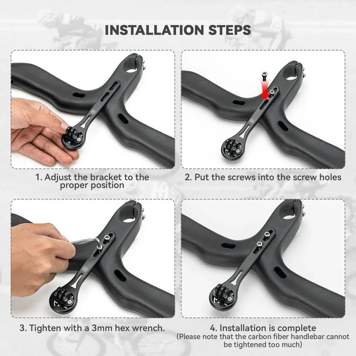 ROCKBROS aero bike computer mount aluminum out front