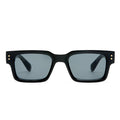 Aeron Black Uni-Sex Rectangle Sunglasses | Aire
