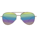 Alpha Bright Gold Uni-Sex Aviator Sunglasses | Aire