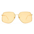 Altair Gold Clear Female Aviator Sunglasses | Aire