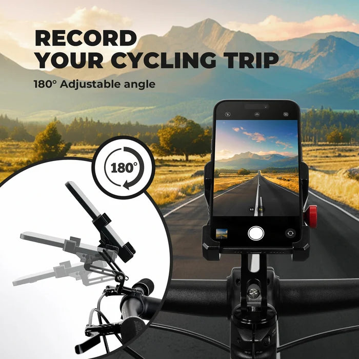 Aluminium Bicycle Phone Holder – Universal Mount for 4.7"-7.1" #Type_Handlebar Stem Mount