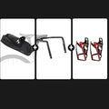 13L Bikepacking Saddle Bag Set with Stabilizer & Bottle Cages_Black Red