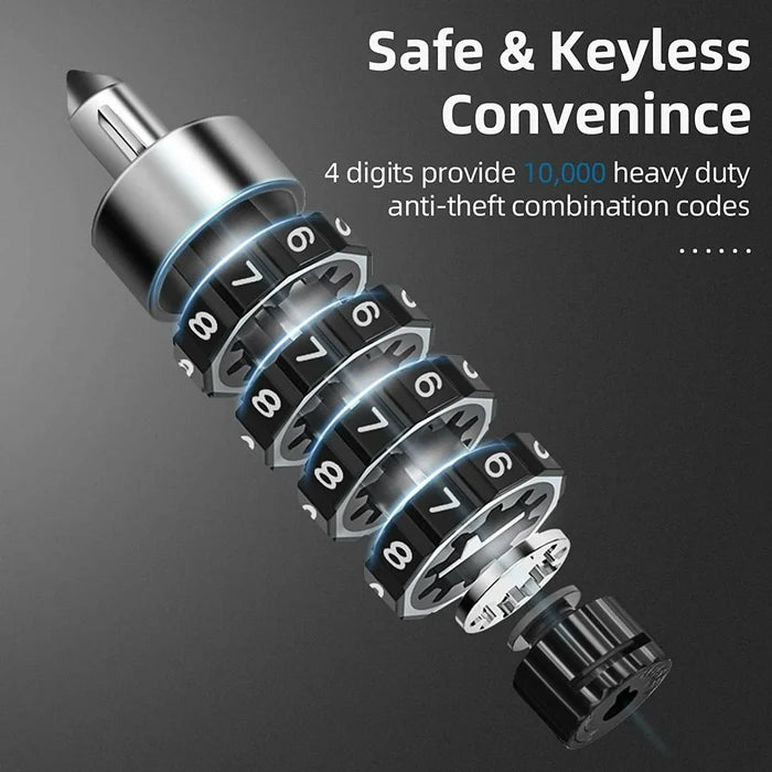 ROCKBROS anti-theft chain lock 96cm dual unlock with combination and keys