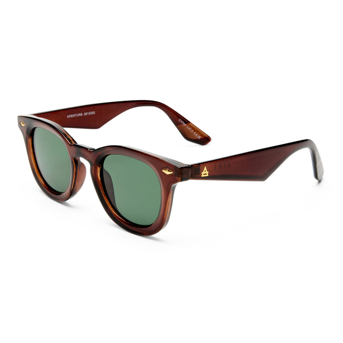 Aperture Toffee Uni-Sex Round Sunglasses | Aire