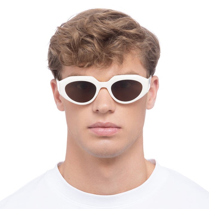 Aphelion Ivory Female Oval Sunglasses | Aire