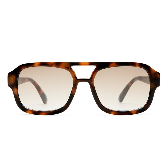 Aquarius Dark Tort Female Aviator Sunglasses | Aire