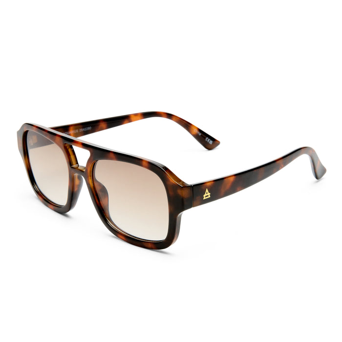 Aquarius Dark Tort Female Aviator Sunglasses | Aire