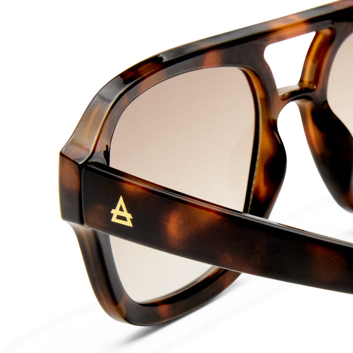 Aquarius Dark Tort Female Aviator Sunglasses | Aire