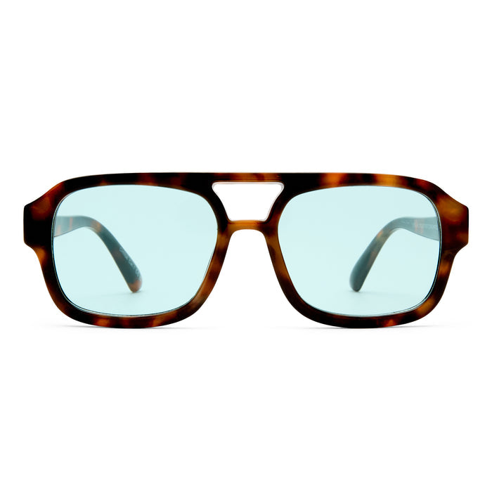 Aquarius Havana Female Aviator Sunglasses | Aire