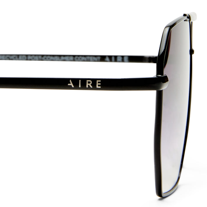 Asteroid Black Female Aviator Sunglasses | Aire