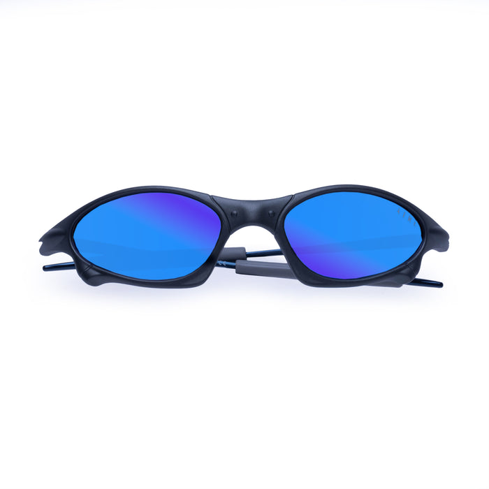 Astral Metallic Charcoal Uni-Sex Wrap Sunglasses | Aire