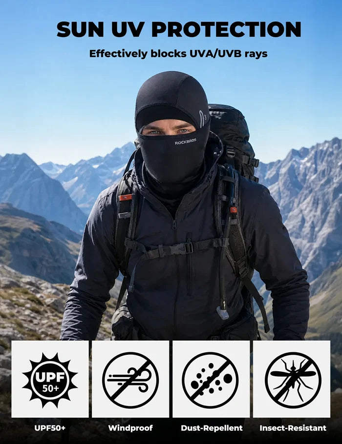 ROCKBROS balaclava uv protection breathable quick-dry cycling mask
