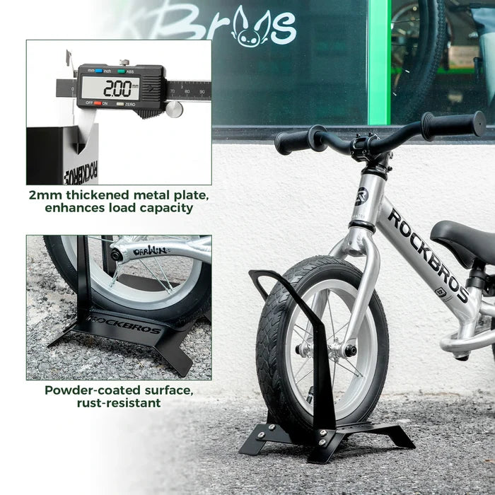 ROCKBROS Balance Bike Parking Rack L-Shaped for 12-inch Wheels
#Color_Black