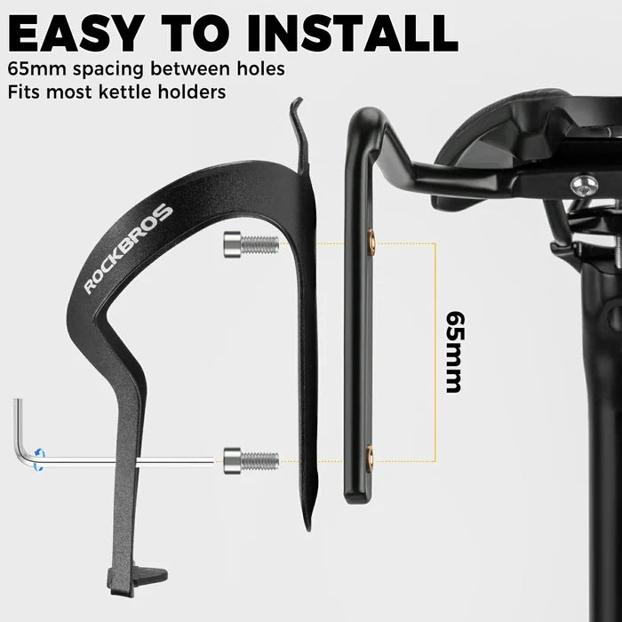 ROCKBROS saddle rail bottle cage black anti-shake
