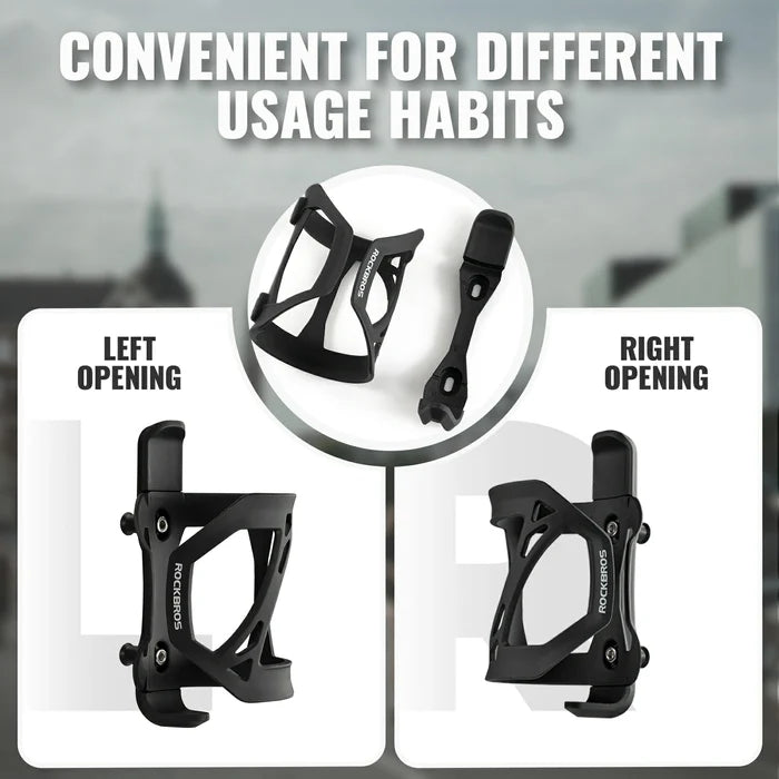 Bike bottle cage side open holder for road and mountain bikes