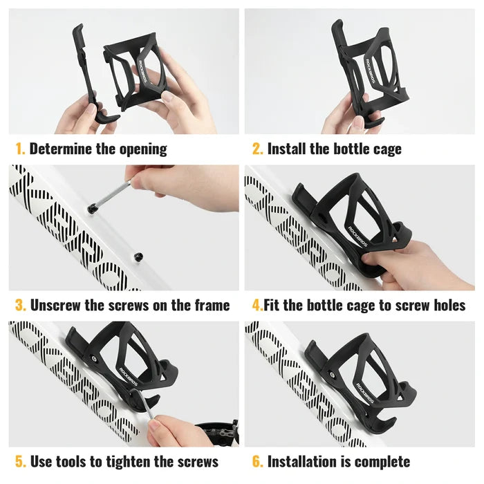 Bike bottle cage side open holder for road and mountain bikes