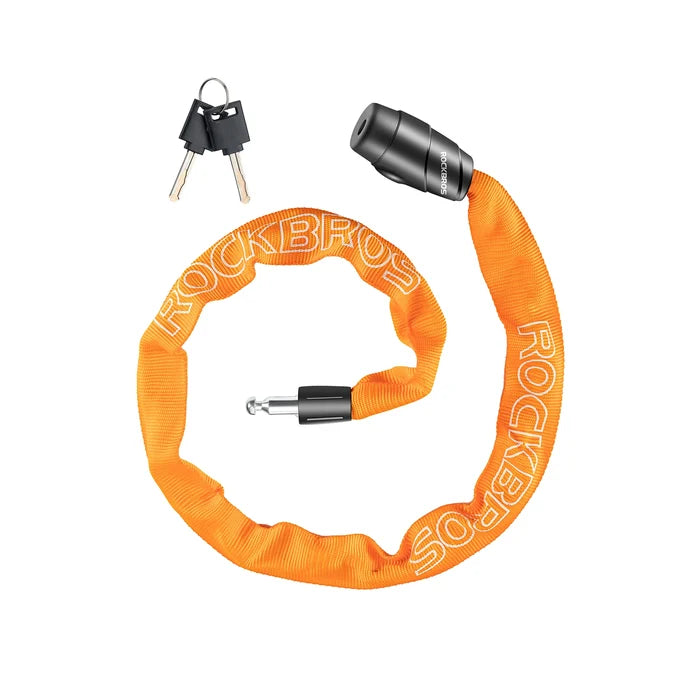 ROCKBROS bike chain lock 95cm heavy duty anti-theft with 2 keys
#Color_Orange