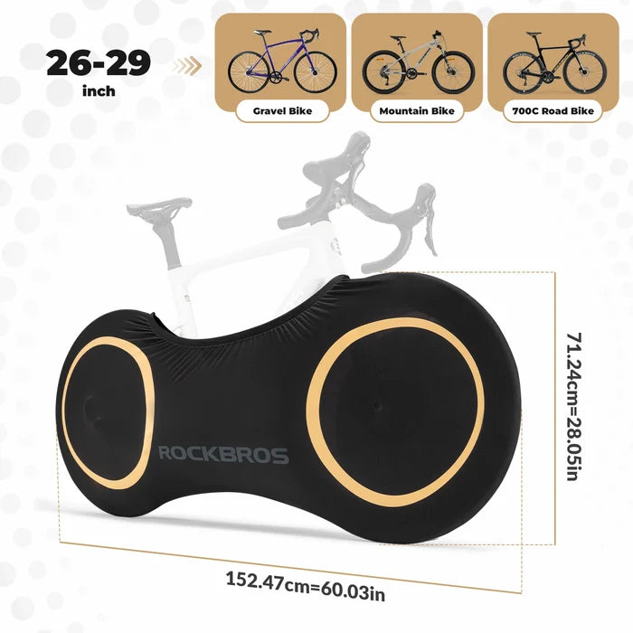 ROCKBROS bike cover dustproof elastic for 26-29 inch road and gravel bikes