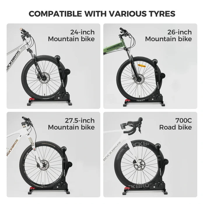 ROCKBROS bike floor stand foldable steel bicycle rack