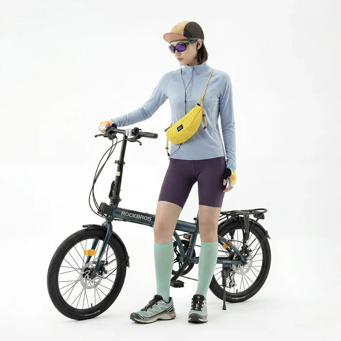 Bike Handlebar Bag Lightweight Crossbody Cycling Bag 1.8L