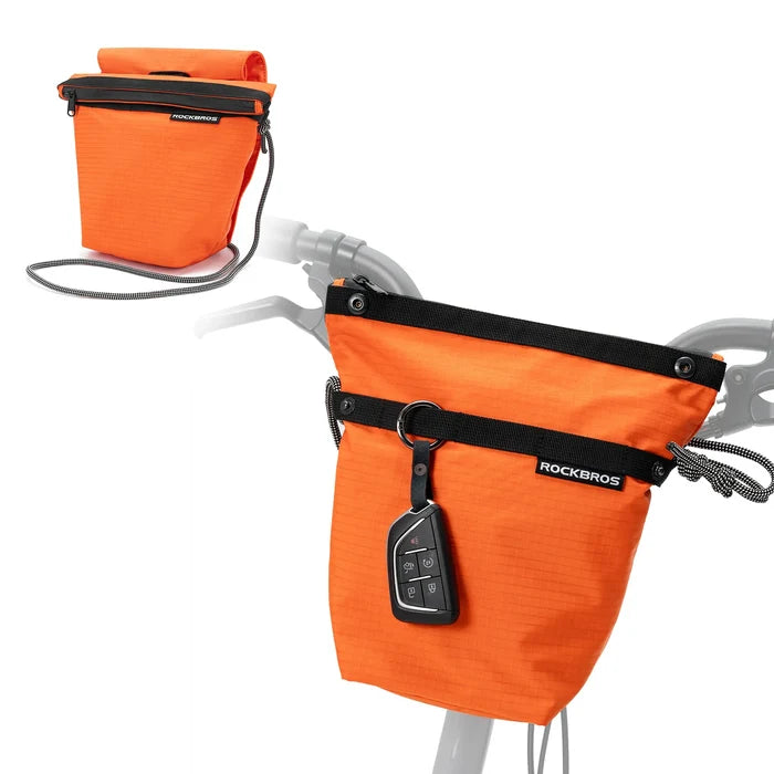 ROCKBROS bike handlebar bag ultralight 2-in-1 shoulder strap 3l
#Color_Orange