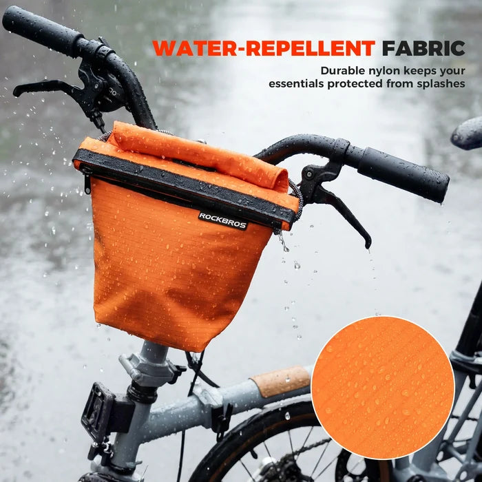 ROCKBROS bike handlebar bag ultralight 2-in-1 shoulder strap 3l
#Color_Orange