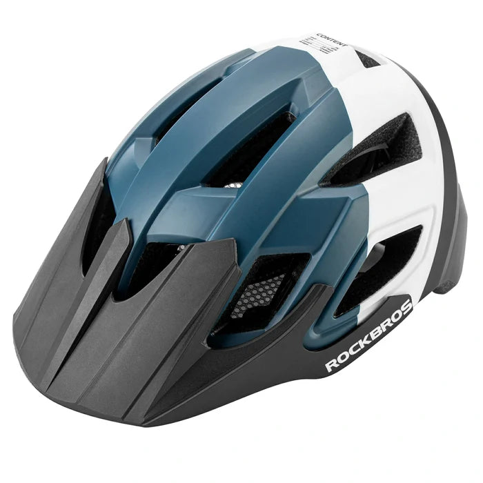 Adult bike helmet 58-62cm, safe lightweight cycling helmet for road and MTB#Color_Bright White