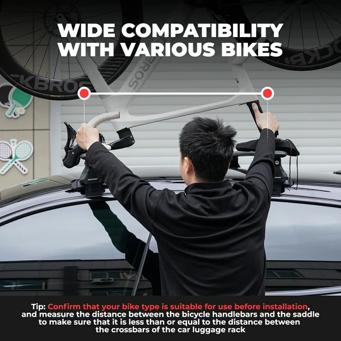 ROCKBROS bike inverted carrier rack with fork mount easy installation