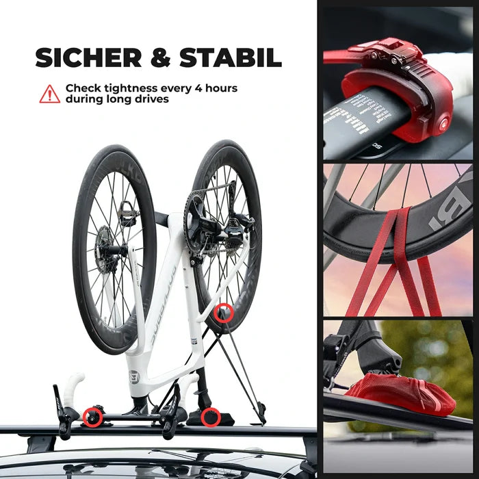 ROCKBROS bike inverted carrier rack with fork mount easy installation