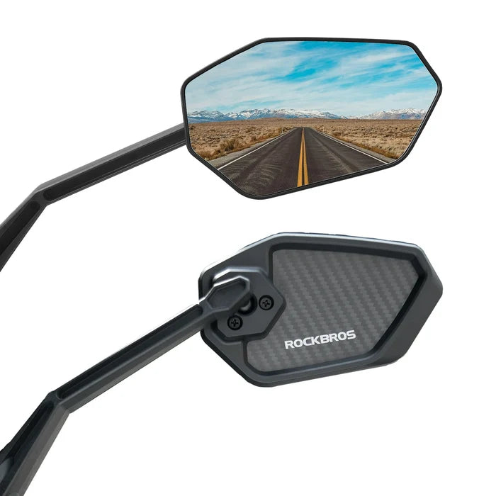 ROCKBROS bike mirror hd 360 rotatable anti-glare rear view left
#Mounting location_Left and Right