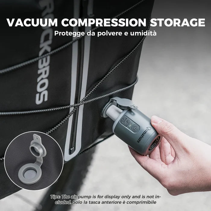 ROCKBROS bike pannier bag 100 waterproof vacuum compression 23l