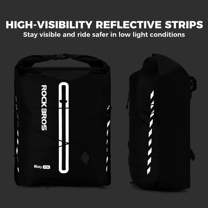 ROCKBROS bike pannier bag 100 waterproof vacuum compression 23l