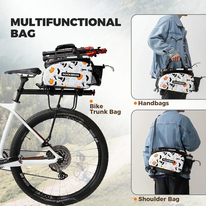 ROCKBROS bike pannier bag double side storage with rain cover 17L-35L