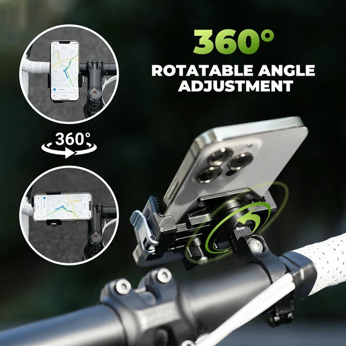 ROCKBROS bike phone holder 360 rotatable aluminium alloy mount