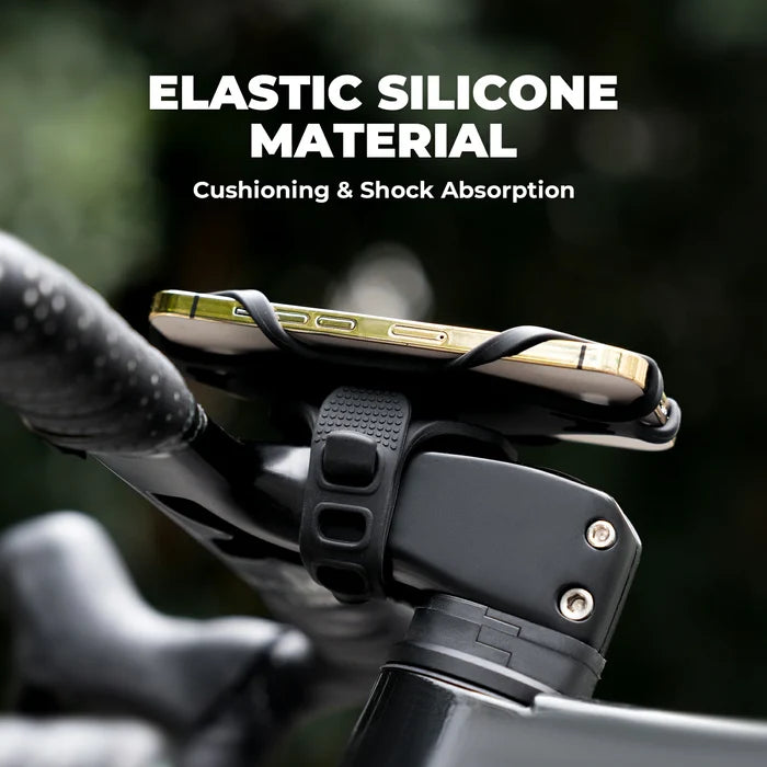 ROCKBROS bike phone holder silicone universal 4-point secure mount