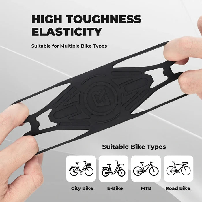 ROCKBROS bike phone holder silicone universal 4-point secure mount
