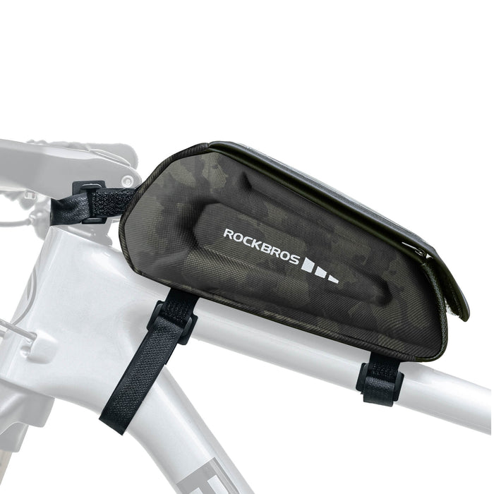 ROCKBROS Bike Frame Bag 1.7L – Smart Storage + Phone Access On The Go!​ #Color_Camouflage