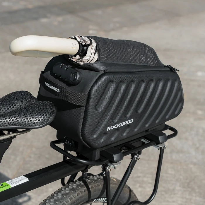 ROCKBROS bike rack bag anti-theft with combination lock 7.5 l
