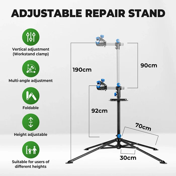 ROCKBROS bike repair stand 360 rotatable foldable height-adjustable