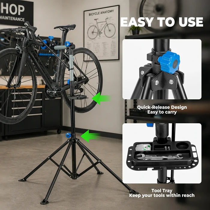 ROCKBROS bike repair stand 360 rotatable foldable height-adjustable